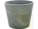 Van der Gucht Blumentopf Woodstone Ø 35 cm x 33 cm Grau gebürstet