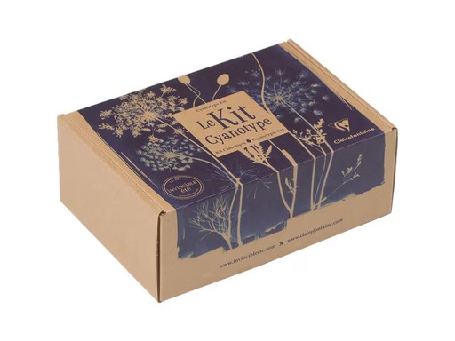 [90344100 1696981] Clairefontaine Bastelset Cyanotype-Kit 10 Blatt