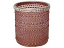 CHALET Windlicht Lingan 10 cm, Glas, Rosa