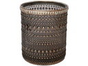 CHALET Windlicht Lingan 12 cm, Glas, Anthrazit