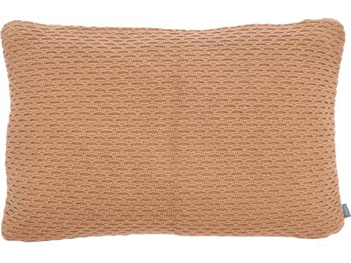 [90344184 1687502] Södahl Kissen Wave Knit 40 x 60 cm, Braun/Camel