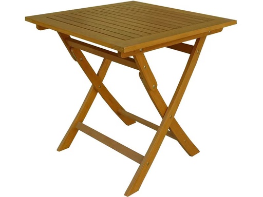 [90344197 1642954] Contini Gartentisch, klappbar, 70 cm, Eucalyptus