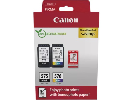 [90344265 1696648] Canon Valuepack PG-575/CL-576 Black/Cyan/Magenta/Yellow