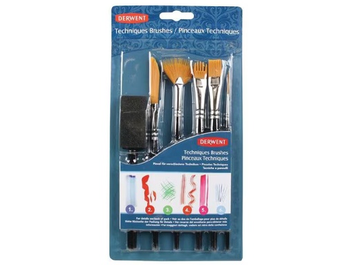[90344475 1698439] Derwent Brush Pinsel Set 6-teilig