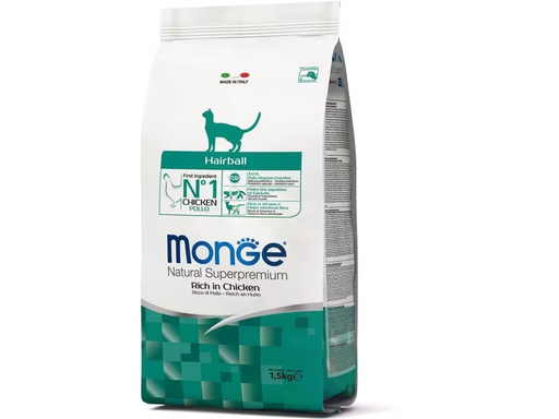 [90344927 1691143] Monge Trockenfutter Katze Hairball Huhn 1.5 kg