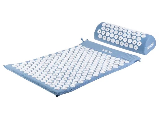 [90344990 1568901] KOOR Akupressurmatte mit Kissen Blau/Weiss
