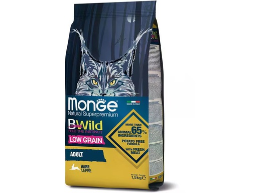 [90345041 1691147] Monge Trockenfutter Katze Bwild LG Adult Feldhase 1.5 kg