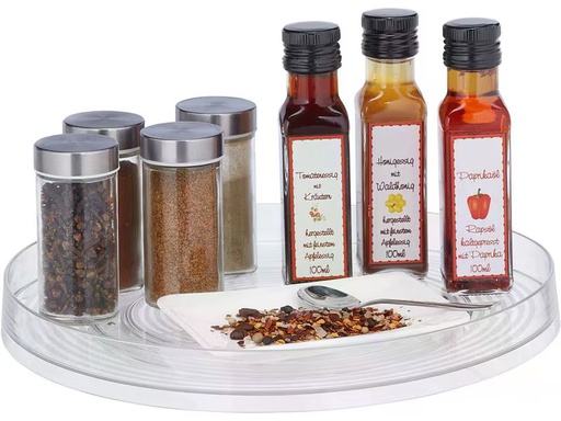 [90345080 1695054] relaxdays Küchenorganizer 420 g, 1 Stück, Transparent