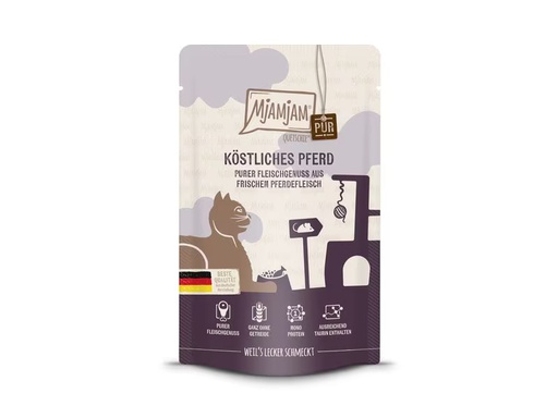 [90345111 1661795] Mjamjam Nassfutter Quetschie Pferd pur, 125 g