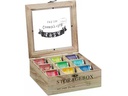 relaxdays Teebeutel-Box Braun