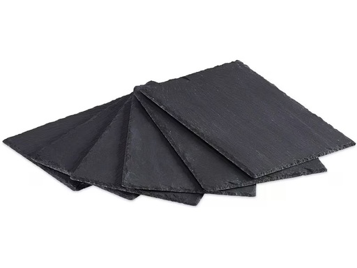 [90345184 1695043] relaxdays Servierplatte 6 Stück, Schwarz