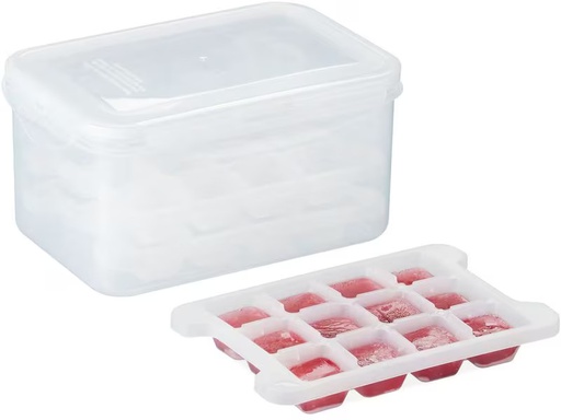 [90345190 1695032] relaxdays Eiswürfelform Transparent/Weiss