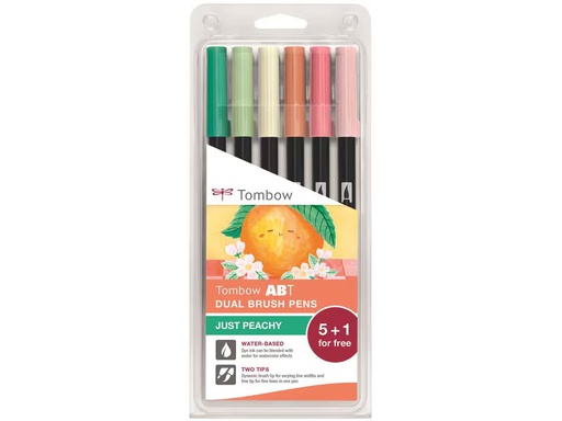 [90345216 1705529] Tombow Brushpen Just Peachy 6er-Set