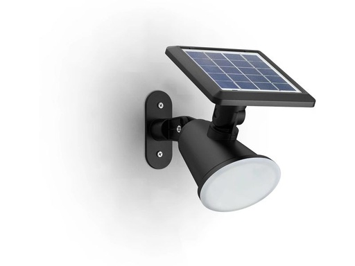 [90345434 1689173] Philips Solar Jivix Spotleuchte Wand, Lichtsensor, 2700K, schwarz