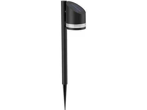 [90345454 1689162] Philips Solar Fyve Sockelleuchte Spiess, Lichtsensor, 2700K, schwarz