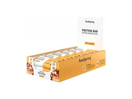 [90345808 1693463] Foodspring Riegel Extra Chocolate Caramel