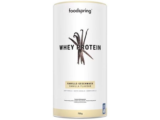[90345844 1693457] Foodspring Pulver Whey Protein Vanille 750 g