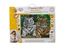 CRAFT Buddy Bastelset Crystal Art Kit Tigers 40 x 50 cm