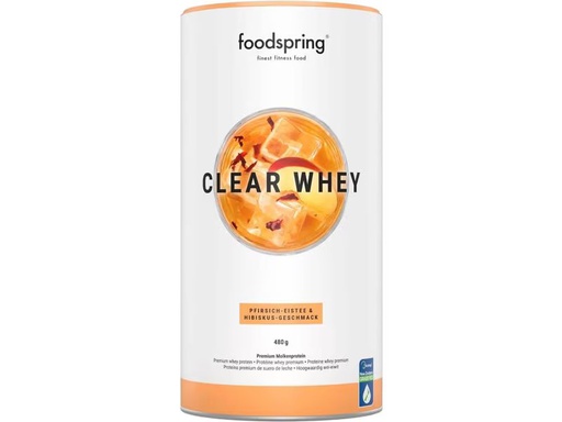 [90345900 1693469] Foodspring Pulver Clear Whey Ice Tea/Pfirsich