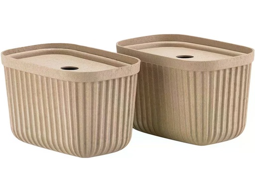 [90345923 1686634] Zone Denmark Aufbewahrungsbox Pulp S 2 Stück, Beige