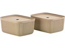 Zone Denmark Aufbewahrungsbox Pulp M 2 Stück, Beige