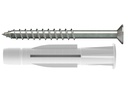 Tox-Dübel Allzweckdübel Trika 10x61 mm, inkl. Schraube 10 Stück