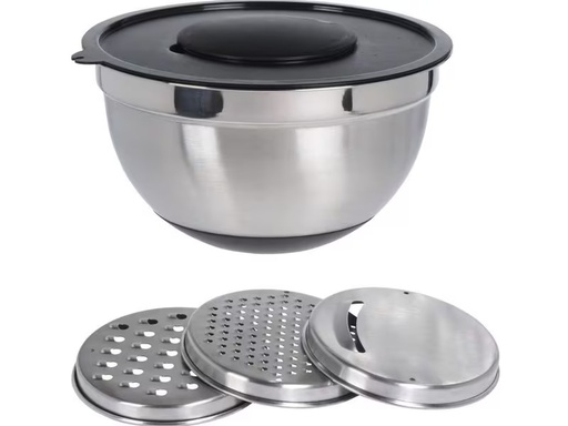 [90346330 1685679] FURBER Schüssel mit Reibeaufsätze, 5-teilig