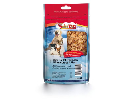[90346525 1698057] SwissDog Kausnack Mini Poulet Rouladen 100 g