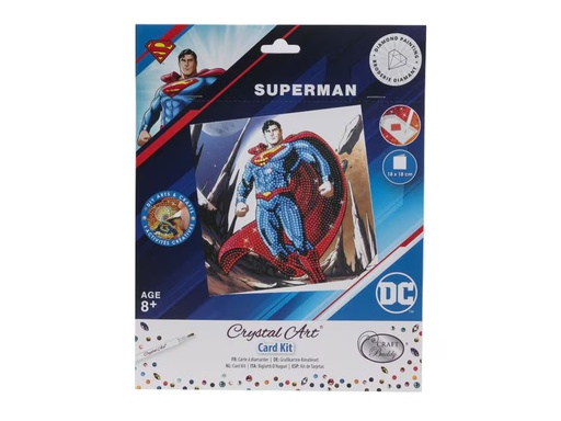 [90346614 1704576] CRAFT Buddy Bastelset Crystal Art Card Superman