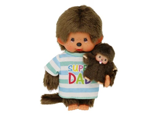 [90346642 1709090] Monchhichi Kuscheltier Super Father and Baby 20 cm