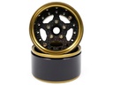 Yeah Racing Felgen Aluminium 5-Speichen Gold Titanium 1.9 2 Stück