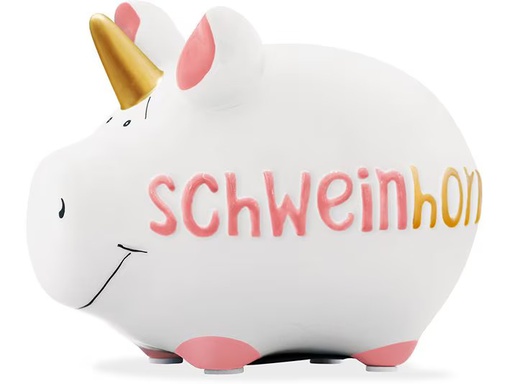 [90346722 1680329] G. Wurm Spardose Schweinhorn 12.5 x 9 x 9 cm