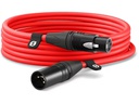 Rode XLR-Kabel XLRm-XLRf 6 m, Rot