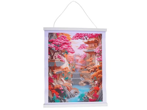 [90346902 1704565] CRAFT Buddy Bastelset Crystal Art Scroll Cherry Blossom Bliss