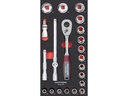 Kraftwerk Steckschlüssel-Set Pro Line 1/2 22-teilig