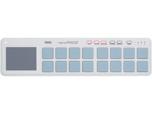 [90347094 665228] Korg Pad-Controller nanoPAD2 – 16 Pads, Weiss