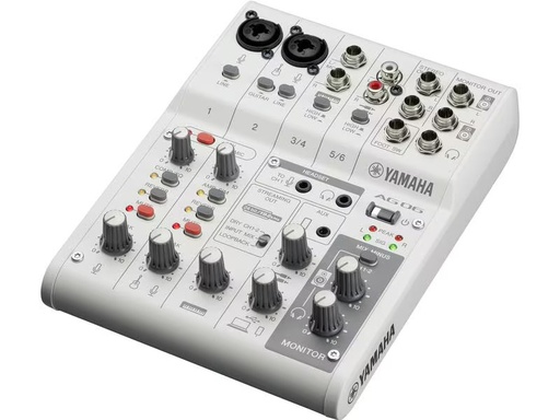 [90347126 1392220] Yamaha Mischpult AG06 MK2 – Weiss