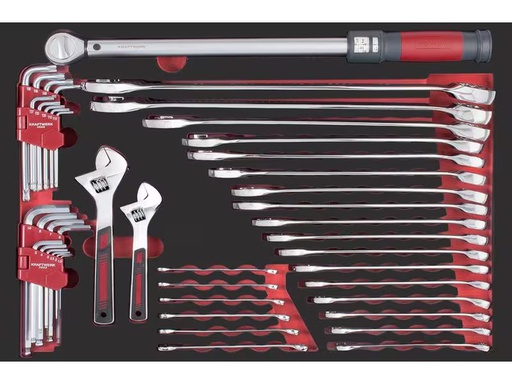 [90347170 1704256] Kraftwerk Ringgabelschlüssel-Set Pro Line 44-teilig