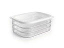 GOURMETmaxx Vorratsbehälter 4-teilig, Weiss/Transparent
