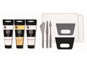 Marabu Acrylpaste Set Structured Art 3 x 100 ml, 10-teilig