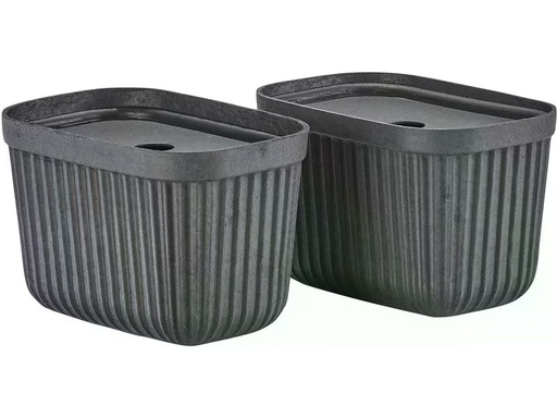 [90347939 1686630] Zone Denmark Aufbewahrungsbox Pulp S 2 Stück, Schwarz