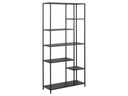 AC Design Regal Newcastle 79,5 x 30 x 165 cm, Schwarz