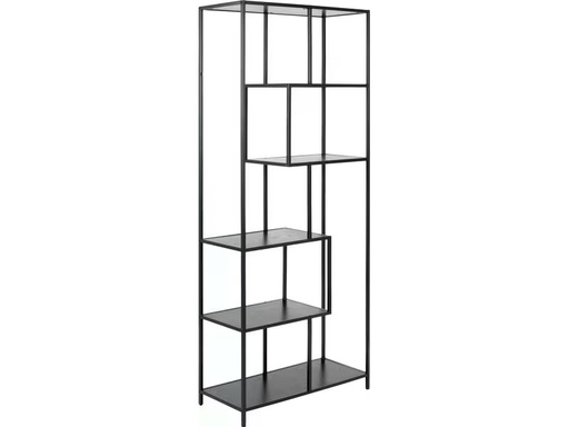[90347947 1702428] AC Design Regal Seaford 77 x 35 x 185 cm, Schwarz