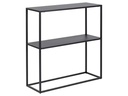 AC Design Konsolentisch Newton 79,5 x 26 x 80,5 cm, Schwarz