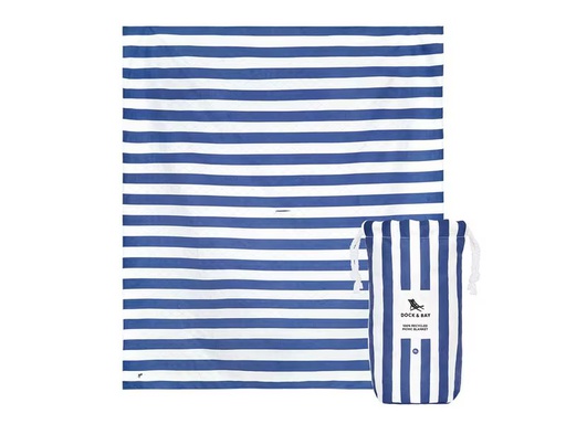 [90347980 1709987] Dock &amp; Bay Picknickdecke Whitsunday Blue 170 x 240 cm