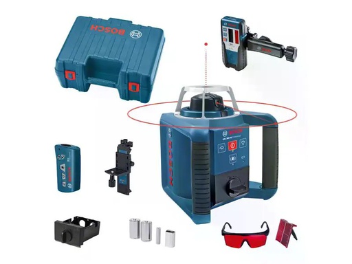 [90347989 1710622] Bosch Professional Rotationslaser mit RC 1, WM 4 und LR 1,GRL 300 HV, 300 m
