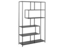 AC Design Regal Seaford 114 x 35 x 185 cm, Schwarz