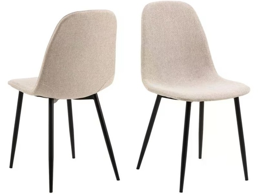 [90348023 1702452] AC Design Stuhl Celia 4 Stück, Beige