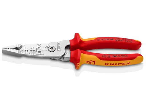 [90348025 1673834] Knipex Multifunktions-Elektrikerzange 200 mm, VDE