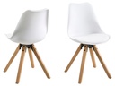 AC Design Stuhl Dima 2 Stück, Weiss